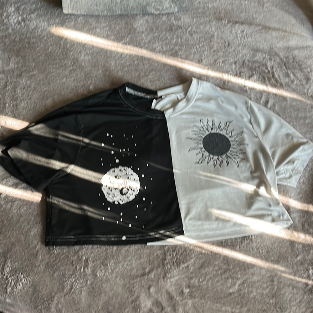 Black and white shirt